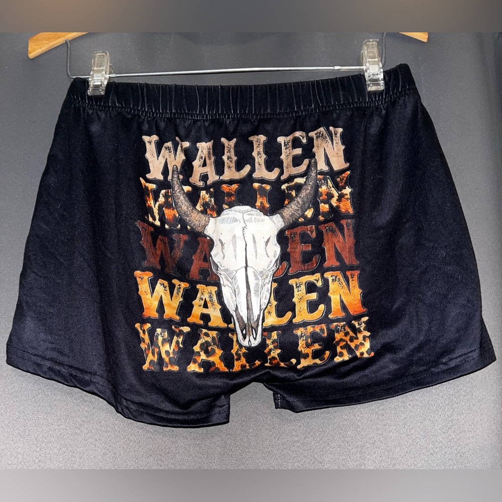 Black Graphic Women's Shorts